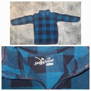 Jumping Beans Blue and Black Plaid Pullover